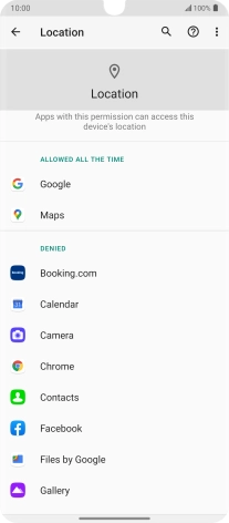 Press the required app.