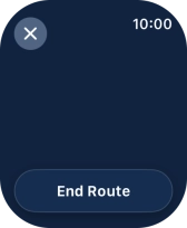 Press End Route.