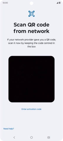 Place the QR code you've received inside the phone camera frame to scan the code.