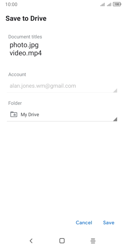 Press the field below 