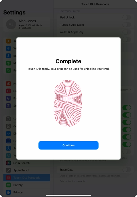 Press Continue. Press Continue.