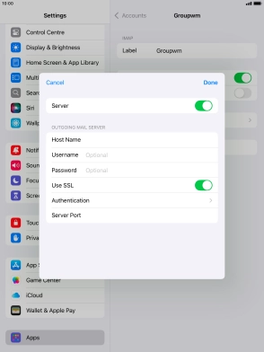 Press Authentication.