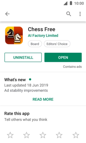 Press UNINSTALL.