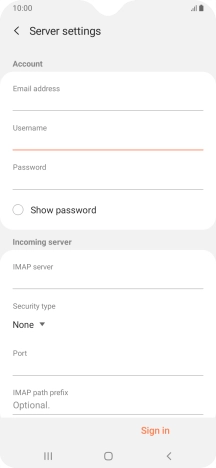 Press the field below 