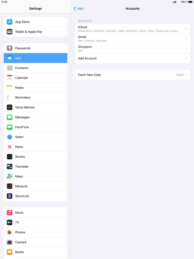 Press Fetch New Data.