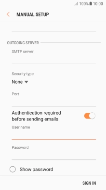 Press the field below 