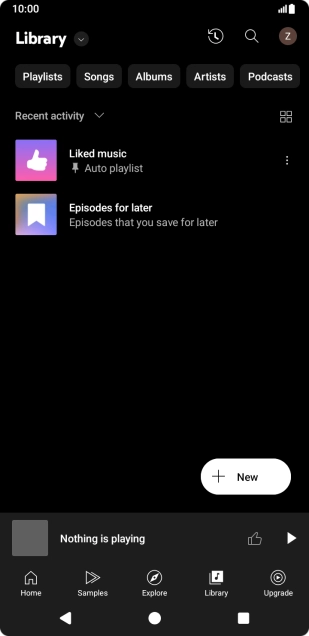 Press the drop down list.