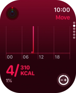 Keep sliding upwards to see the number of steps, distance and number of floors you've covered.
