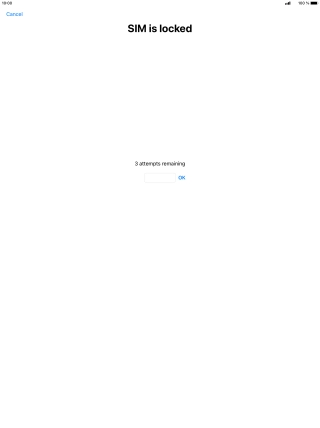 If your SIM is locked, key in your PIN and press OK.