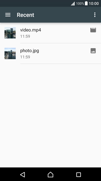 Slide your finger right on the screen. Slide your finger right on the screen.