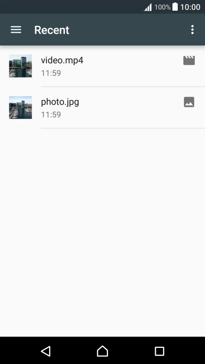 Slide your finger right on the screen. Slide your finger right on the screen.
