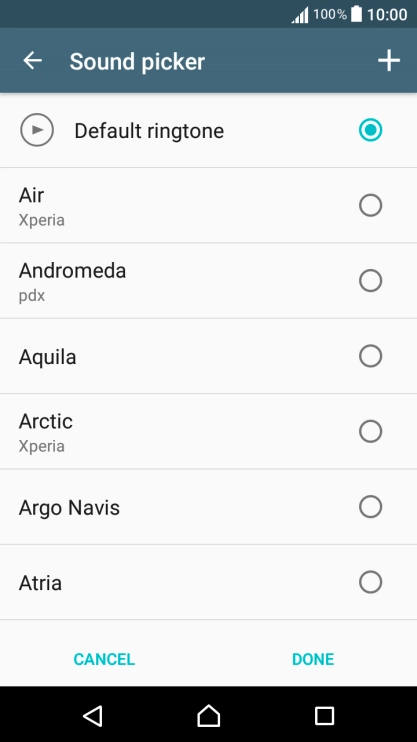 Press the required ring tones to hear them.