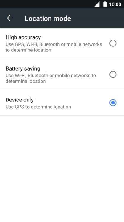 If you select High accuracy, your phone can find your exact position using the GPS satellites, the mobile network and nearby Wi-Fi networks. Satellite-based GPS requires a clear view of the sky.