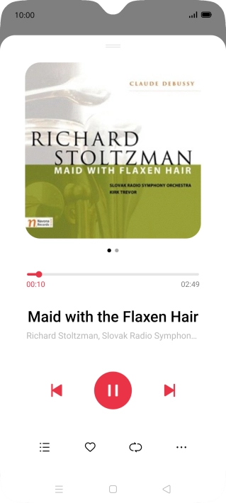 Press arrow right to go to the next audio file.