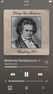 Press arrow right to go to the next audio file.