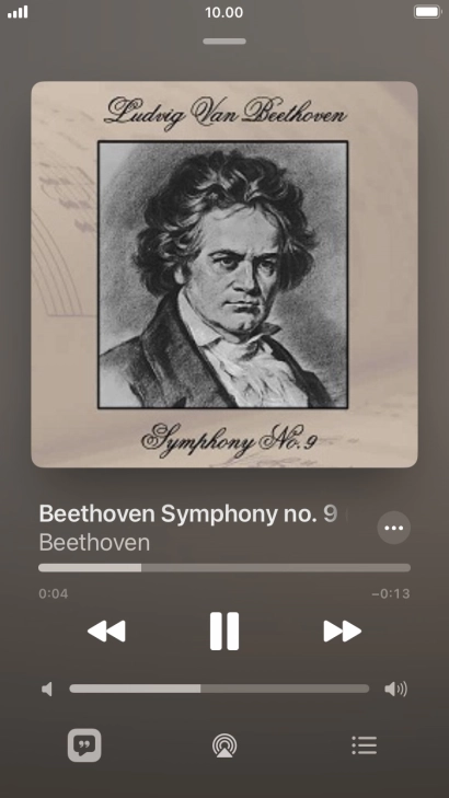 Press arrow right to go to the next audio file.