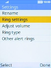 Select Ring settings.