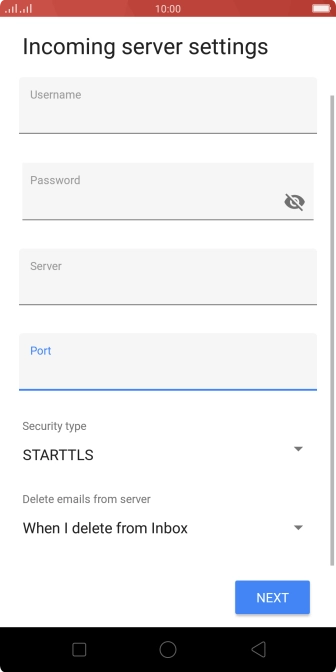 Press the drop down list below 