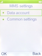 Select Data account. Select Data account.