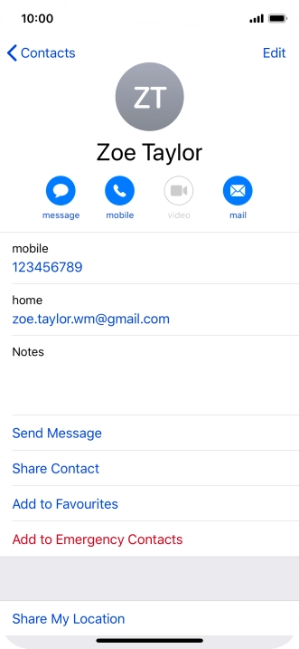 Press the required number.