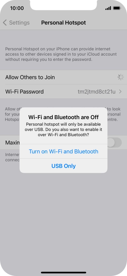 If Wi-Fi is turned off, press Turn on Wi-Fi and Bluetooth.