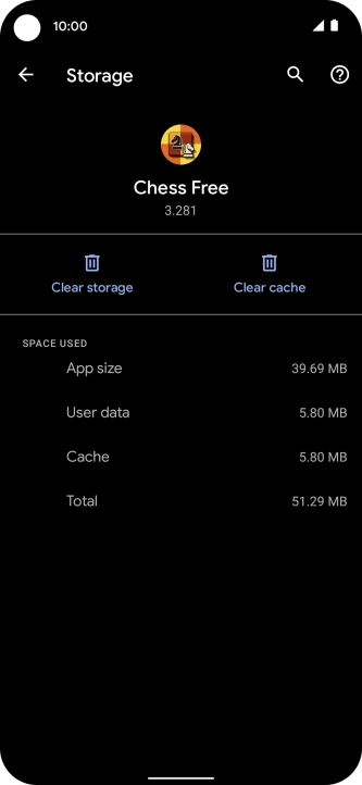 Press Clear cache.
