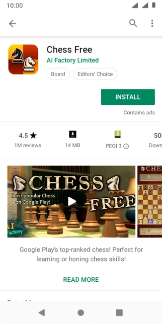 Press INSTALL and follow the instructions on the screen to install the app.