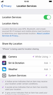 Press the required app. Press the required app.