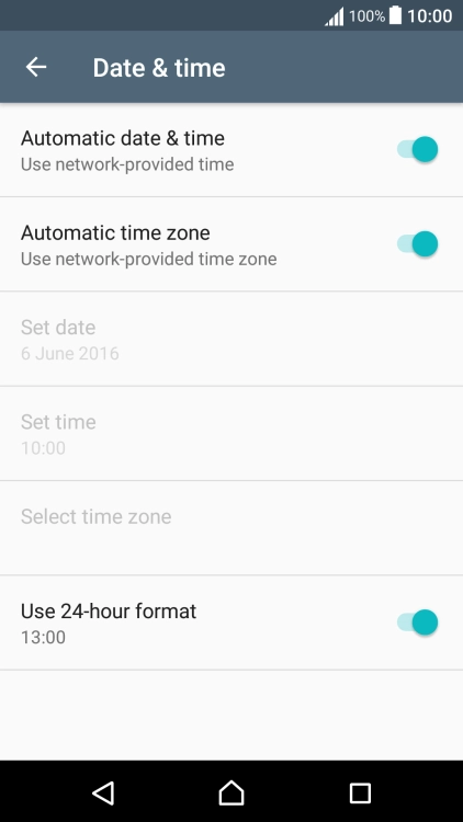 Press the Home key to return to the home screen.