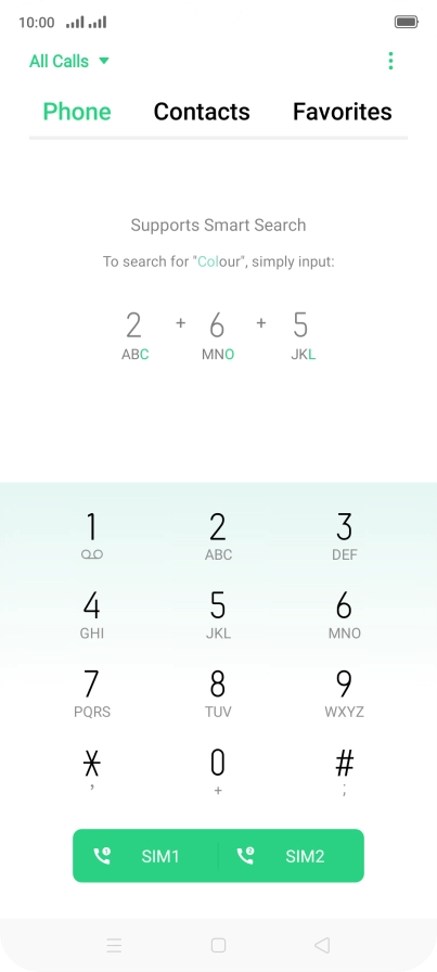 Press the menu icon.