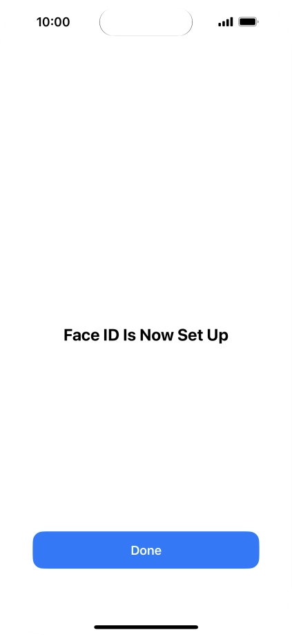 Press Done. If you haven't previously selected a phone lock code, key in a code of your own choice twice.