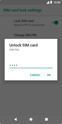 Key in your PIN and press OK.