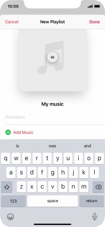 Press Add Music.