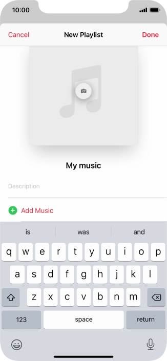 Press Add Music.
