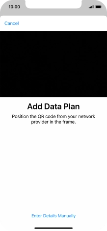Place the QR code you've received inside the phone camera frame to scan the code.