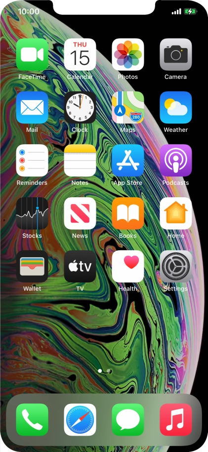 When the battery charging icon is displayed, the battery is charging.