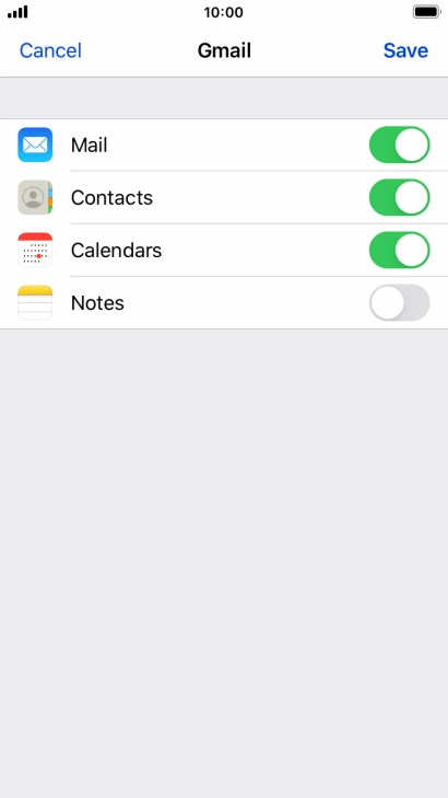 If this screen is displayed, you email account has been recognised and set up automatically. Follow the instructions on the screen to key in more information and finish setting up your phone.