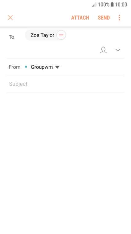 Press Subject and key in the required subject.
