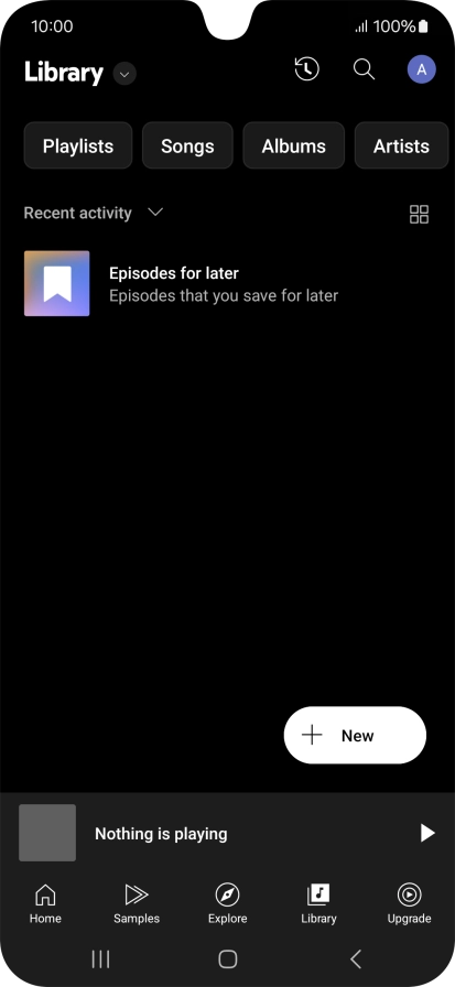 Press the drop down list.