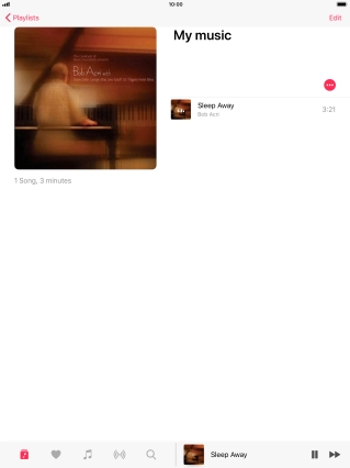 Press the song title. Press the song title.