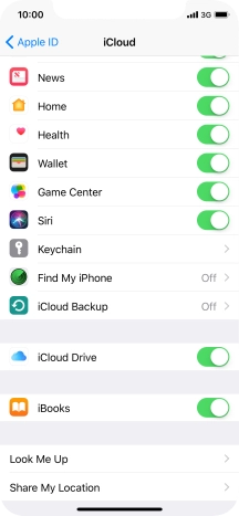 Press iCloud Backup.