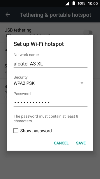 Press the field below 