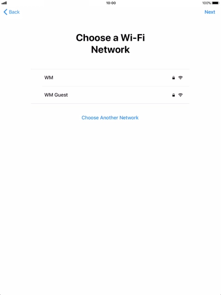 Press the required Wi-Fi network. Press the required Wi-Fi network.