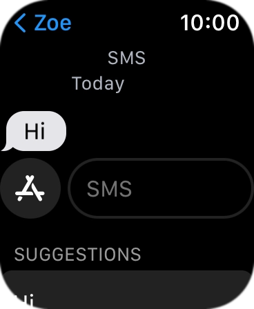 Press Text Mess... and record the message.