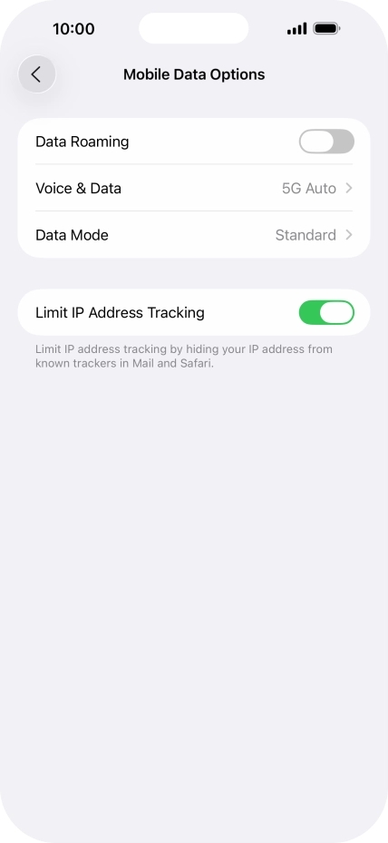 Press Data Mode. Press Data Mode.