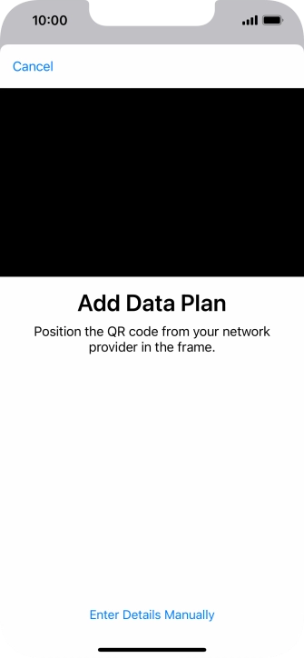Place the QR code you've received inside the phone camera frame to scan the code.