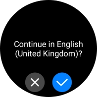 Press the confirm icon. Press the confirm icon.
