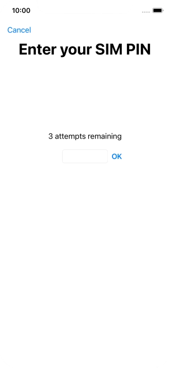 If your SIM is locked, key in your PIN and press OK.