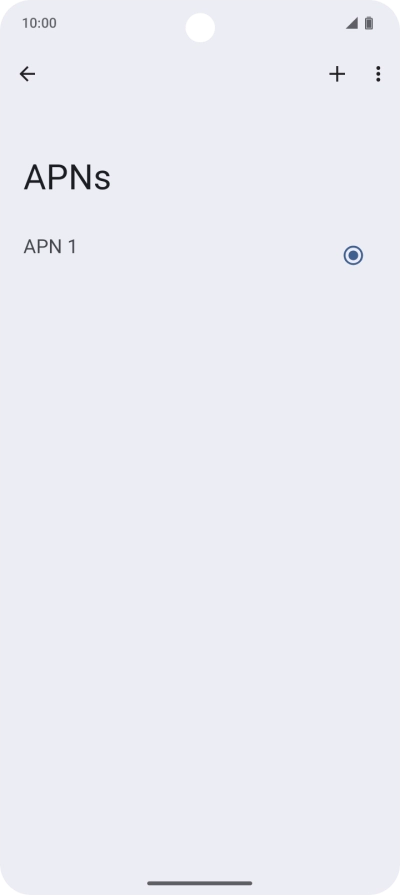 Press the add icon. Press the add icon.