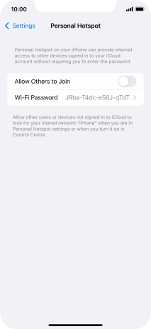 Press Wi-Fi Password and key in the required password.